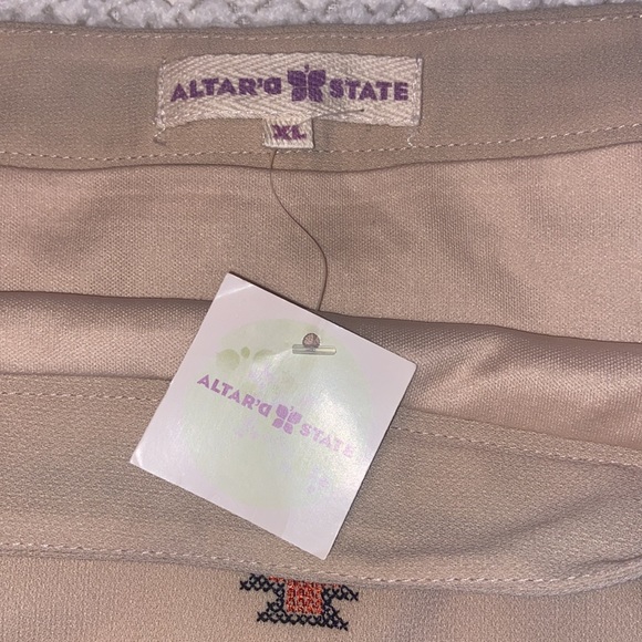 Altar’d State Mini Skirt Size XL With Navajo Inspired Cross Stitched Pattern NWT - Picture 3 of 7